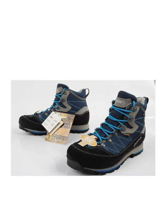 Aku Trekker Wide Ghete De Drumeție Impermeabile Pentru Femei Cu Membrană Gore-Tex Bleumarin