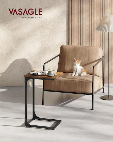 Rechteckiger Beistelltisch Holz Rustic Braun M40xT30xH62cm