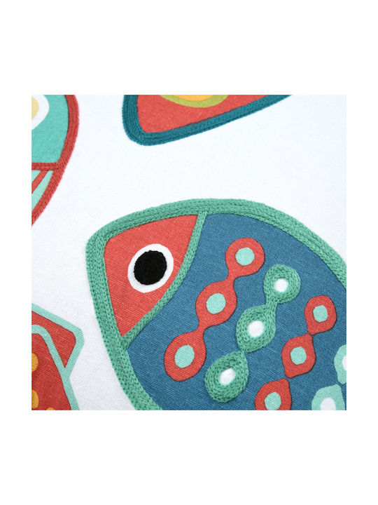 Μαξιλάρι Καναπέ S-f Colorfish Blanc 50x50εκ.