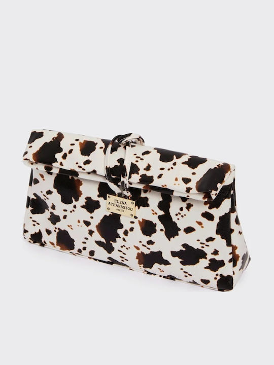 Downtown Animal Leather Women's Handbag White
