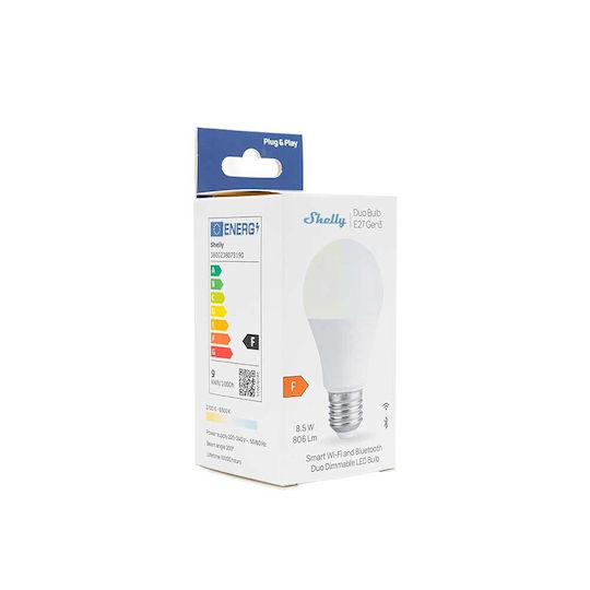 Shelly Smart Λάμπα Duo LED για Ντουί E27
