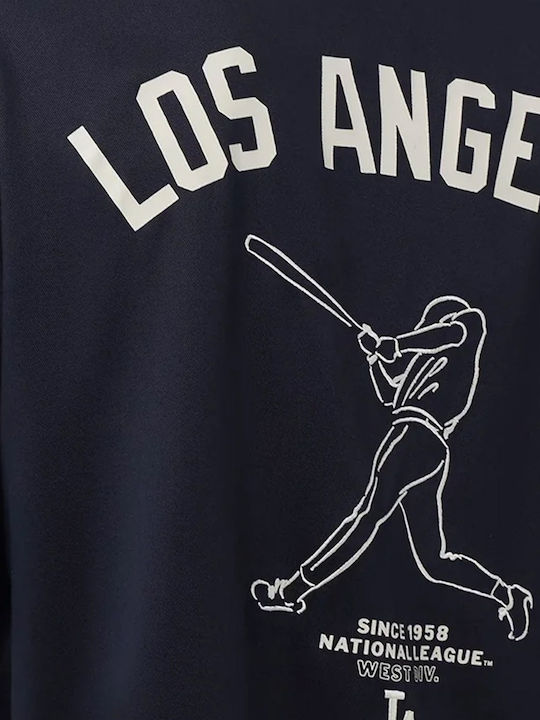Mlb Cămașă Cu Mâneca Scurtă Bleumarin