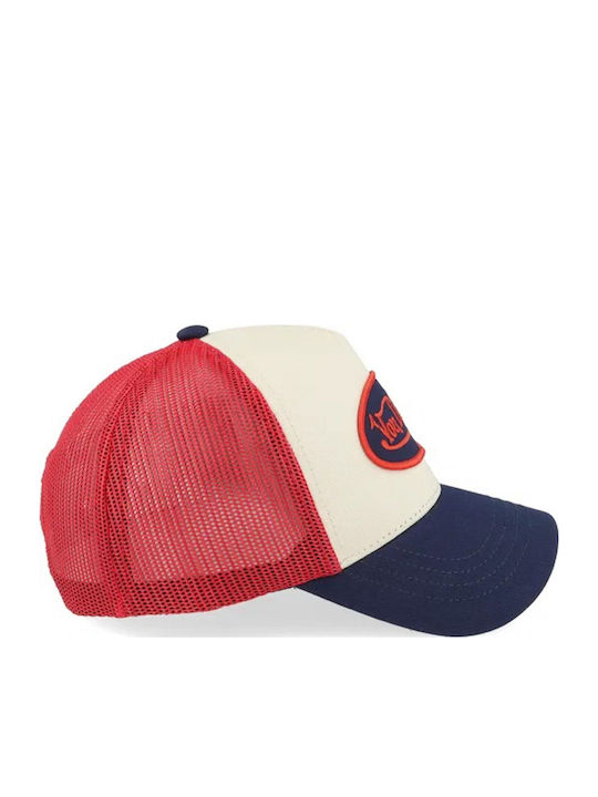 Von Dutch Männliches Trucker-Kappe Weiß Rot Vd 0 Cas1 Cla5-klassisch5