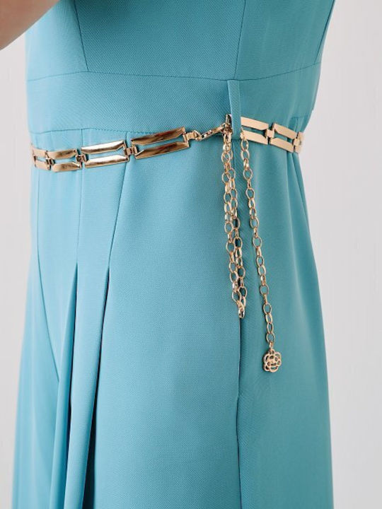 Women's Sleeveless One-piece Jumpsuit Sky Blue