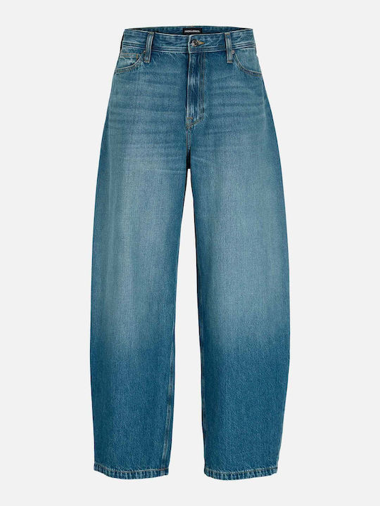 Herren Jeanshose mit Lose Baggy Anwendung Blau-Denim