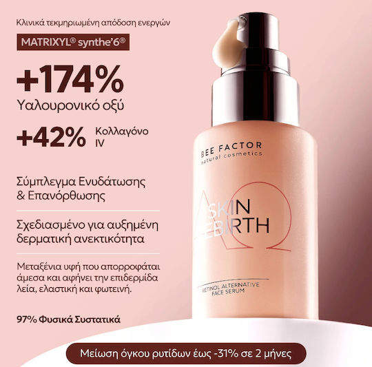 Bee Factor Skin Rebirth Антиейдж Серум За Лице С Ретинол 30ml