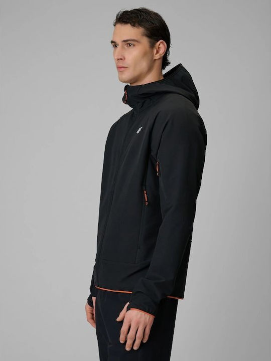Geacă De Iarnă Softshell Impermeabilă Și Cu Protecție Împotriva Vântului Neagră