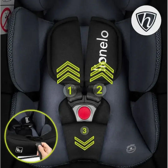Lionelo Astrid Καθισματάκι Αυτοκινήτου i-Size με Isofix Μαύρο
