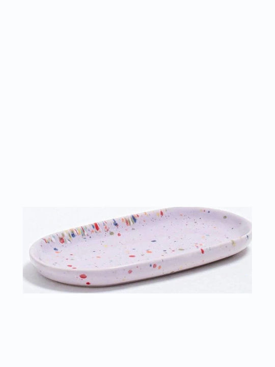 Egg Back Home Decorative Ceramic Oval Tray 18x9.5x2cm 6 Pieces