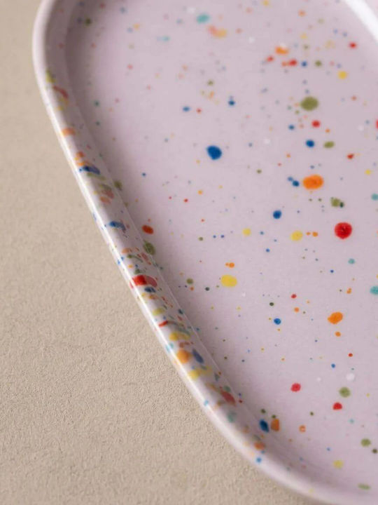 Egg Back Home Decorative Ceramic Oval Tray 18x9.5x2cm 6 Pieces