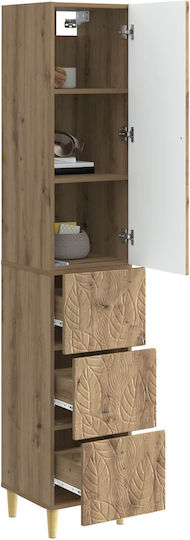 Dulap de Depozitare din Lemn cu 2 Sertare M33xL34.5xÎ90cm