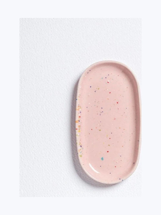 Egg Back Home Decorative Ceramic Oval Tray 18x9.5x2cm 6 Pieces