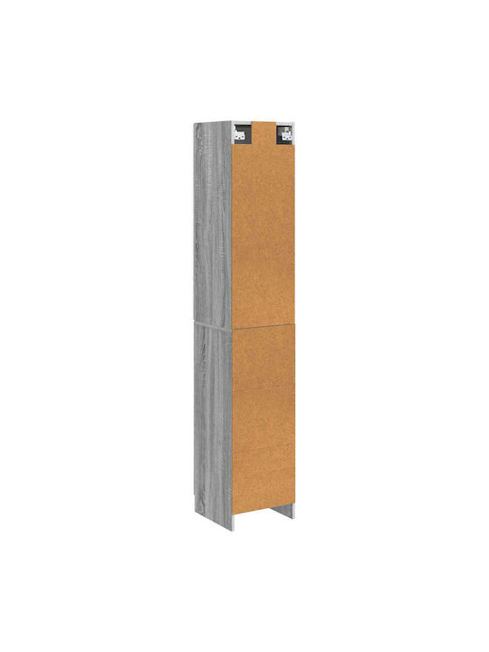 Wooden Storage Cabinet with 2 Drawers L33xW34.5xH87cm