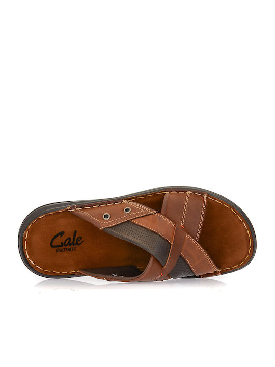Men's Sandals In Tabac Brown Colour