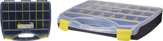 Plastic Organizer Case 23 Slots – Organizer Screws Tool Compartment Organiser 23 Slots Black 38.5x32x6.3cm