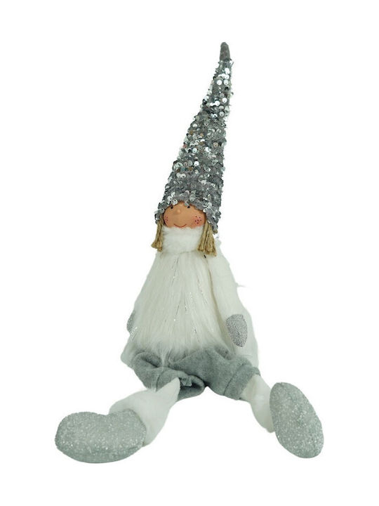 Moș Crăciun Decorativ Alb 58 cm