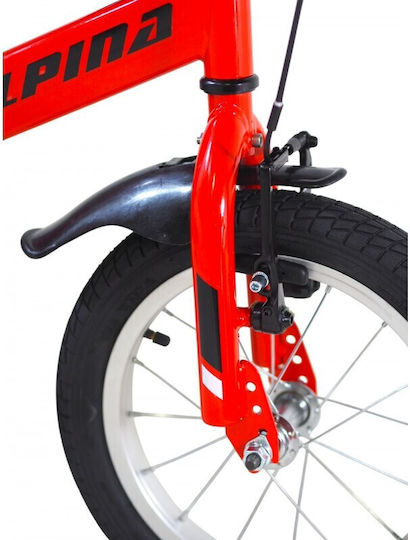 Alpina 14" Kids' City Bicycle with Aluminum Frame Red
