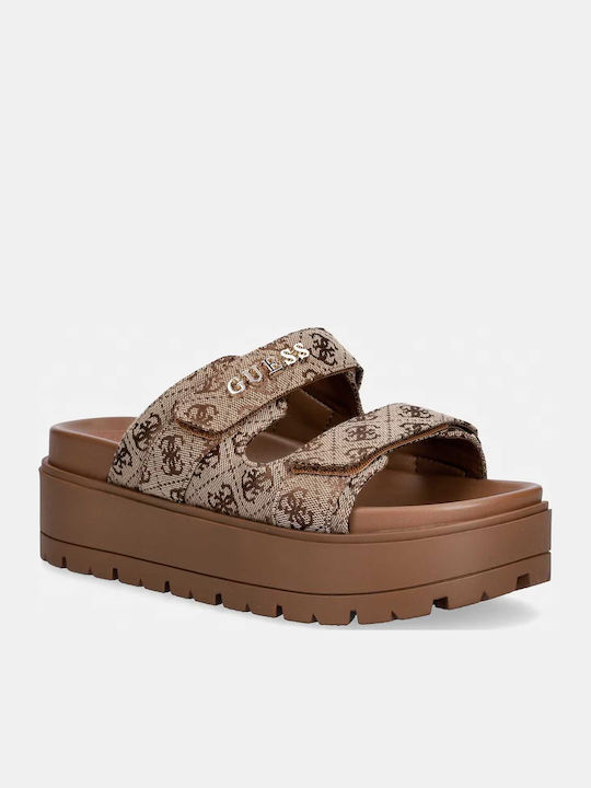 Guess Σανδάλια Καφέ