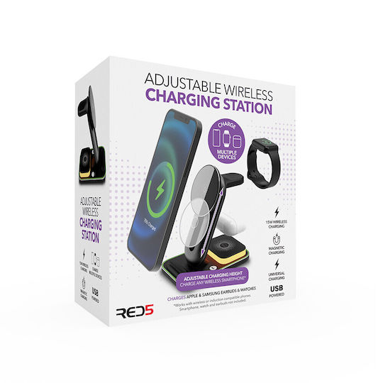 The Source Wireless Charger Qi Pad Black 126402