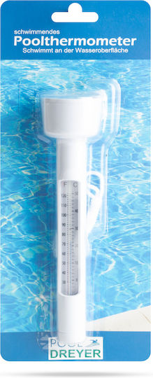 Pool Thermometer Made of Plastic 17x4.5cm White