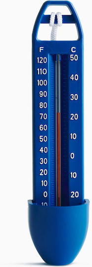 Termometru Pentru Piscină Din Plastic 17x4.5cm Albastru