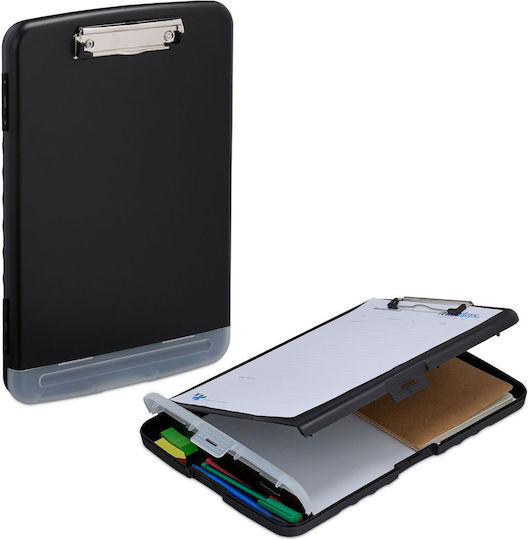 Set 2 Relaxdays Clipboard Compartiment Negru 36 5x25x4 Cm
