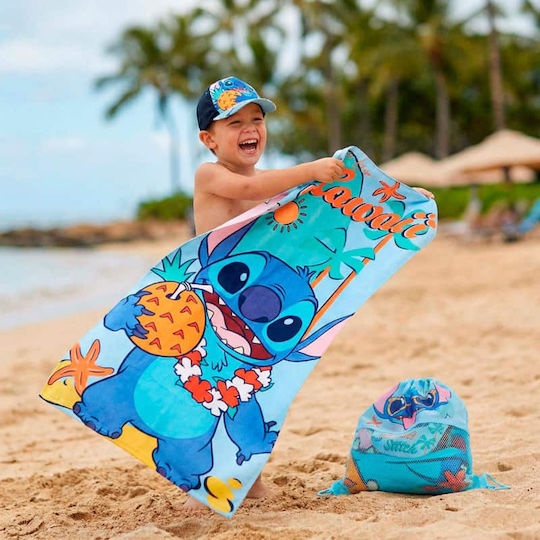 Cerda Disney Stitch Children's Beach Set Beach Towel Hat Bag 2200010830 70x140 Cm