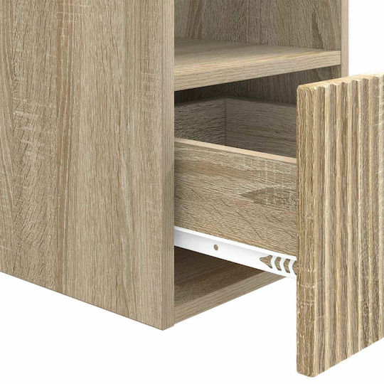 vidaXL Badezimmer Waschtisch-Einheit M30xB41xH50cm Sonoma Holzschatten