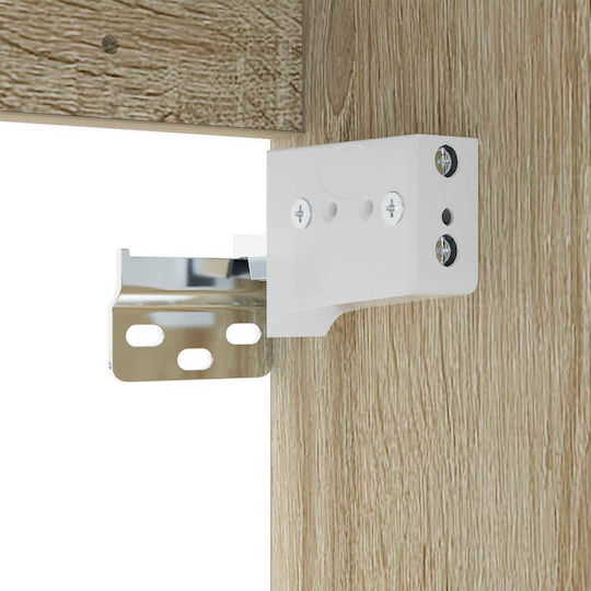 vidaXL Badezimmer Waschtisch-Einheit M30xB41xH50cm Sonoma Holzschatten