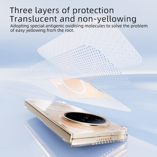 Abeel Plastic Transparent Back Cover Oppo Find N6 5g
