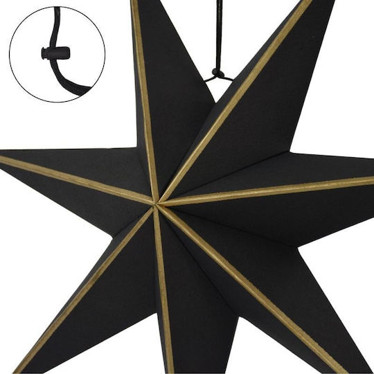 Mica Christmas Decorative Pendant Star Illuminated Paper Cold White 18x75cm
