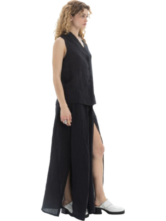 Sleeveless Women's Shirt Black