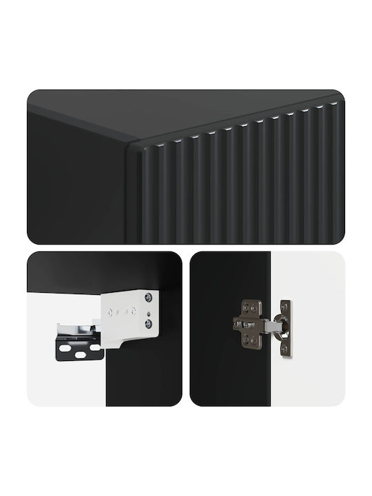 Dulap Suspendat Negru 33x34.5x90 cm