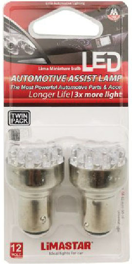 Limastar Λάμπες 12V-12 S25 LED 2τμχ