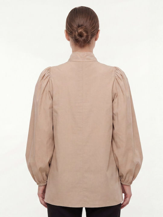 Damen Bluse Beige