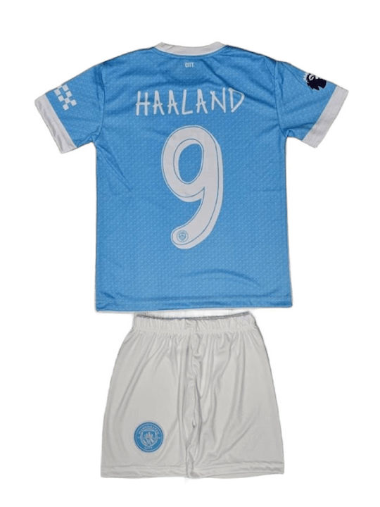 Kids Football Set Haaland Manchester City 2026-2027 Light Blue Balón De Oro Light Blue Unisex Kids Ab166