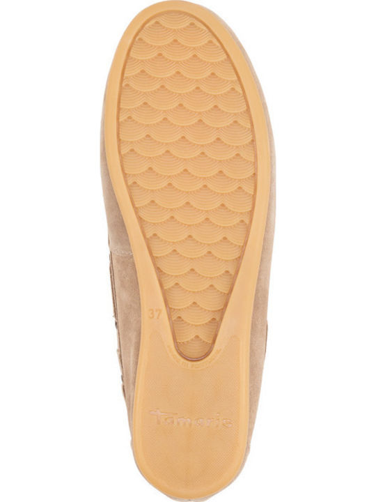 Damen Mokassins in Beige Farbe