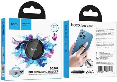Hoco Dca64 Ring-Halter Für Handy In Schwarz