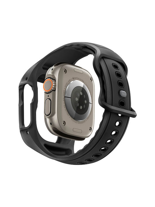 Spigen Spigen Liquid Air Pro & Tempered Glass Apple Watch Ultra 1 2 3 49 Mm Black Spigen Spigen Liquid Air Pro & Tempered Glass Apple Watch Ultra 1 2 3 49 Mm Black