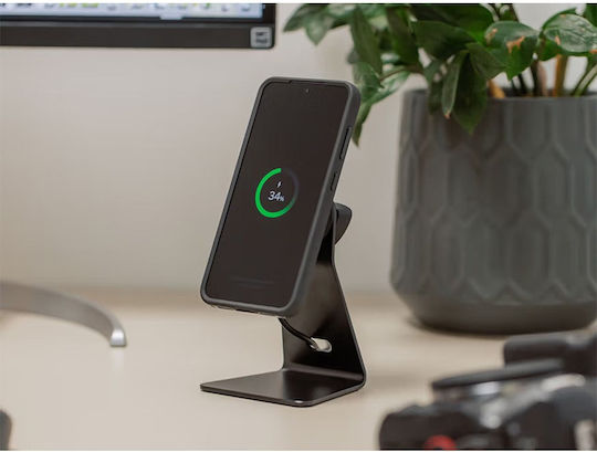 Quad Lock Wireless Charging Head For Car/Desk Βάση Κινητού Αυτοκινήτου με Μαγνήτη MagSafe Μαύρη