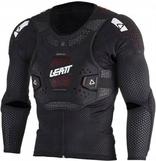 Leatt ReaFlex Jachetă De Protecție Motocross Neagră