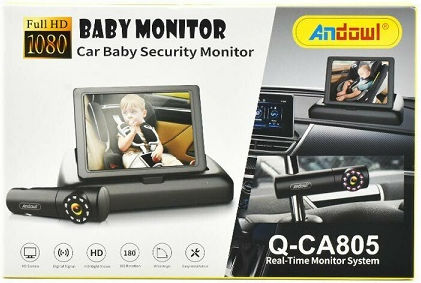 Andowl Qdc5 1080P Windshield Car DVR, Display