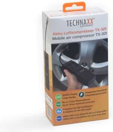 Technaxx Car Tire Pump TX-321 Rechargeable with Battery 12V