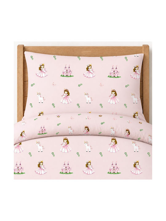 Astron Italy Σετ Μονά με Λάστιχο Princess Princess 100x230cm
