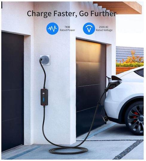 Choetech ACG17 Преносим Еднофазен Зарядно Устройство 7kW с Вграден Кабел 5m Тип 2 (052524)