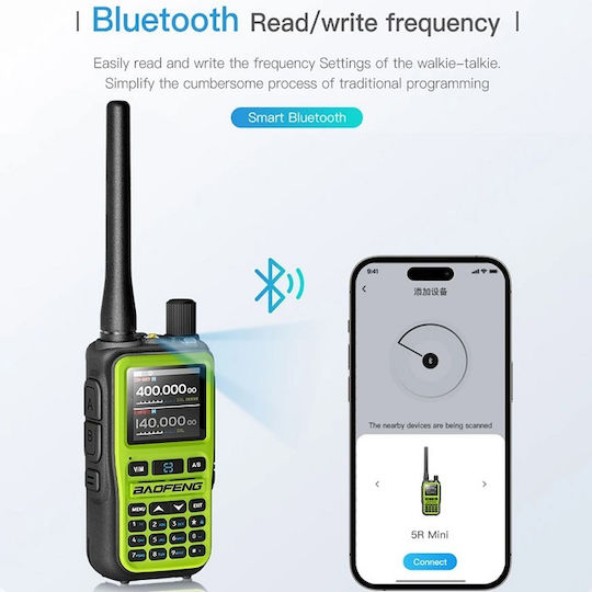 Baofeng UV-5R EU MINI Wireless Transceiver UHF/VHF 5W with Color Screen In Orange Color