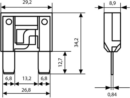 Lampa Maxi Blade Fuse 70A Auto-Sicherung Flachstecksicherung