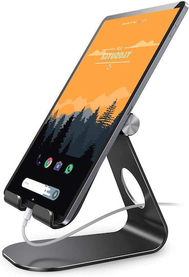 TerraTec iTab M Tabletständer Schreibtisch bis 10" in Schwarz Farbe