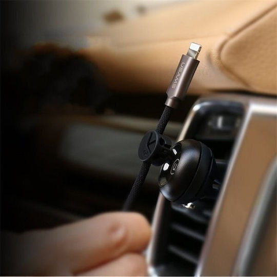 Usams 2in1 Fragrance & Magnetic Air Vent Cable Holder Βάση Κινητού Αυτοκινήτου με Μαγνήτη Μαύρη