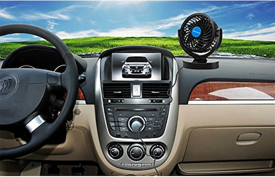 Car Fan USB Plug 12V Independent 360° Rotation 12V Jn-2759-81